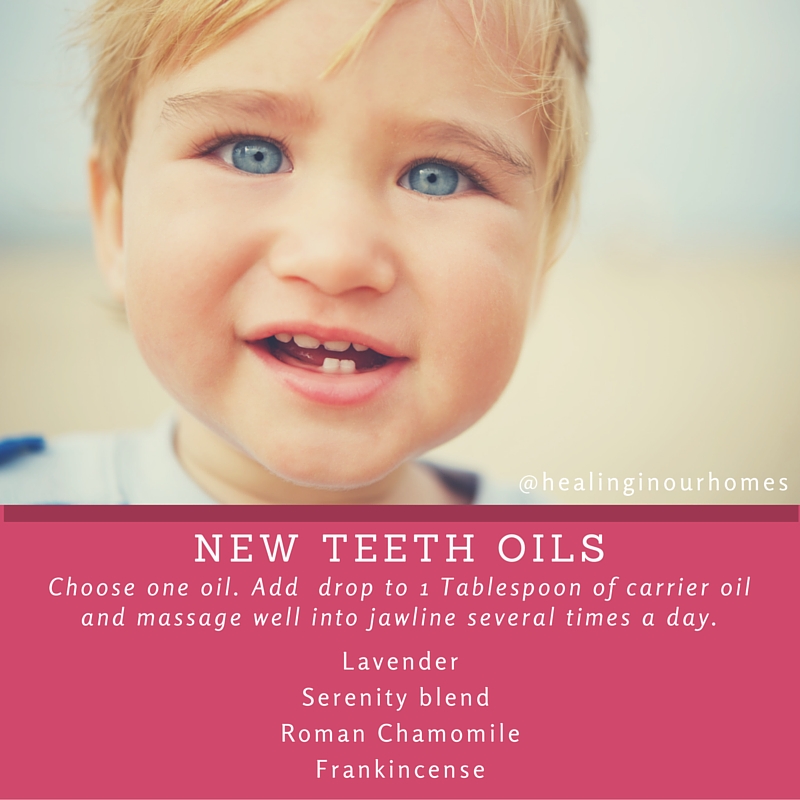 Essential oils for teething