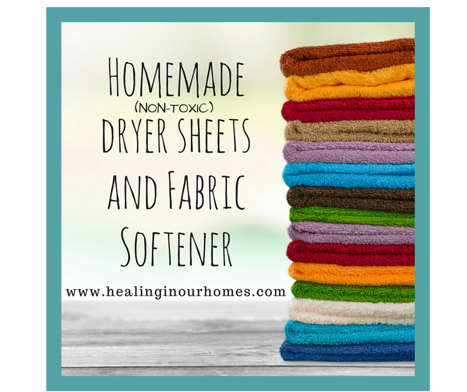 Homemade dryer sheets & fabric softener