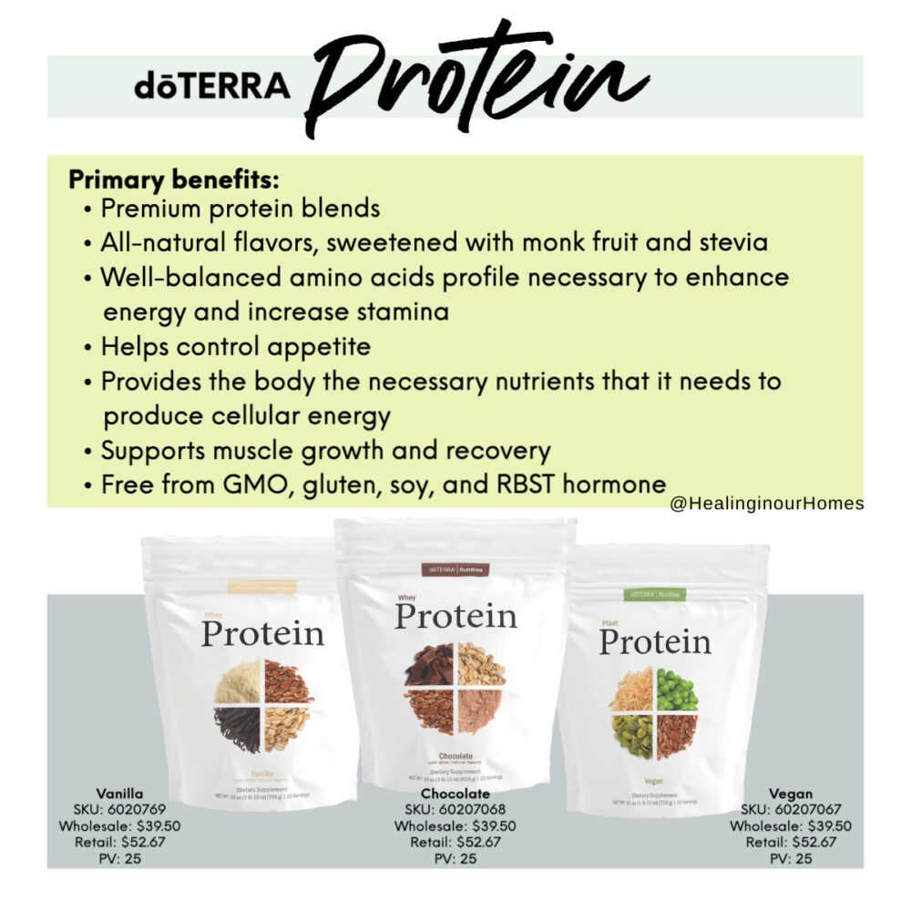 DoTERRA Whey Protein powder - NEW! - Healing in Our Homes